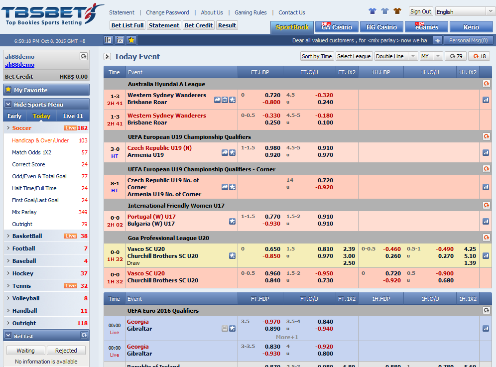 Giao Diện Hệ Thống TBSBET - TBSBET.COM