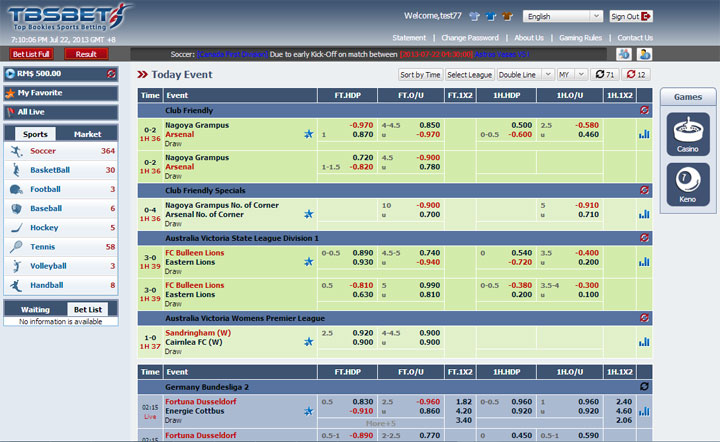 Giao Diện Hệ Thống TBSBET - TBSBET.COM